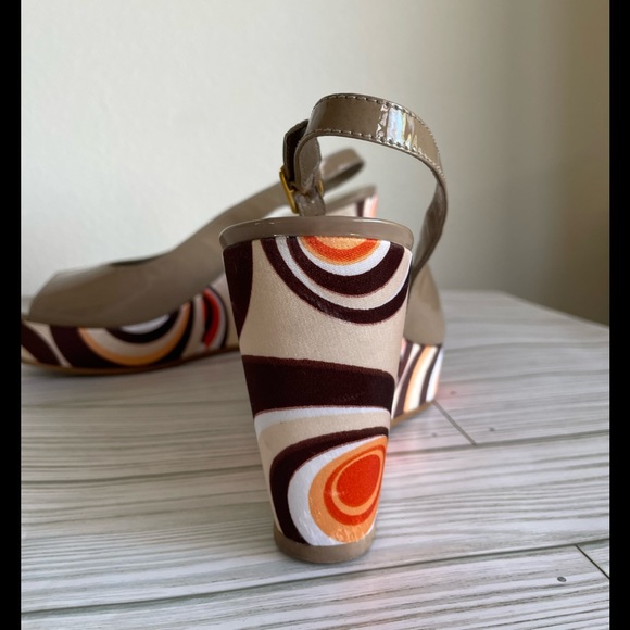 Naturalizer Patent Leather Wedges with Satin Heel - Picture 3 of 10